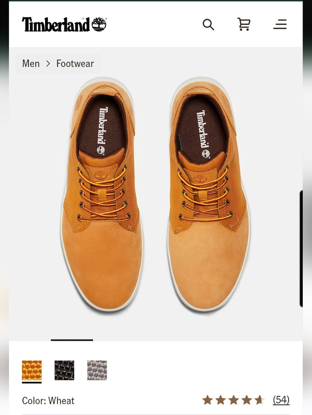 Timberland Men’s Wheat Nubuck Low-Top Sneakers